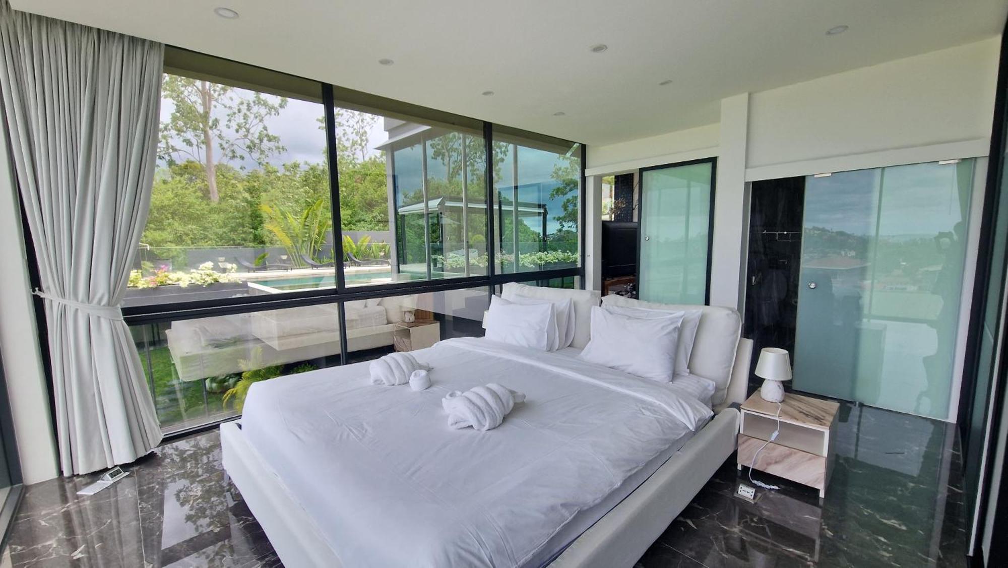 Villa Obsidian, With Staff, Sea View And Walk To Choeng Mon Beach Екстериор снимка