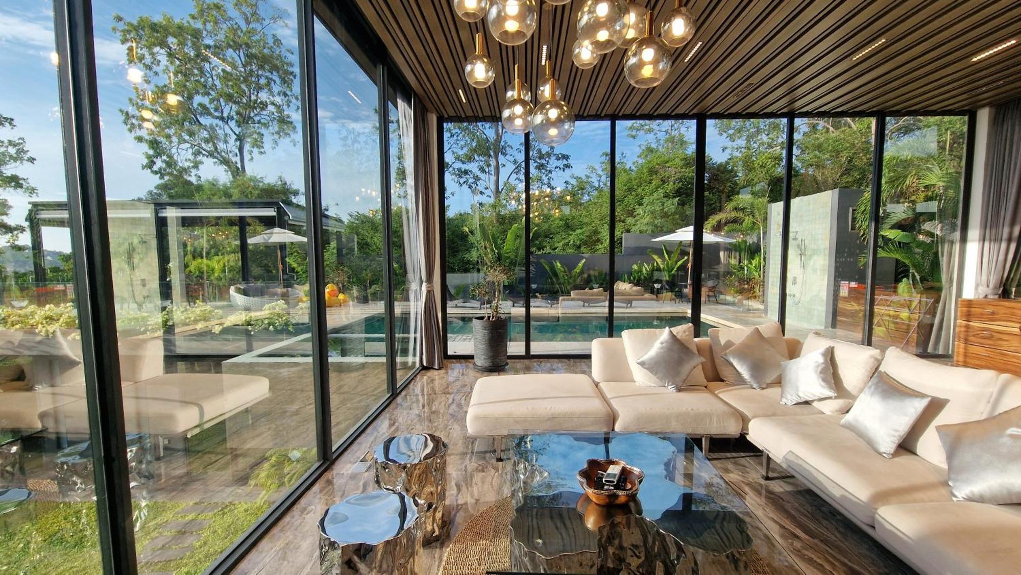 Villa Obsidian, With Staff, Sea View And Walk To Choeng Mon Beach Екстериор снимка
